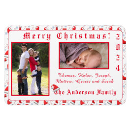 Imán Navidades de Santa Cap Pattern