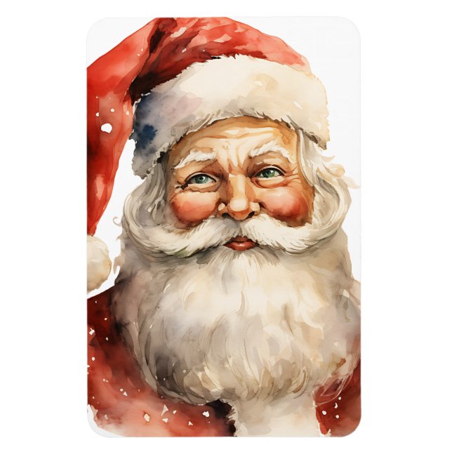 Imán Navidades de Santa Claus Retro (Vertical)