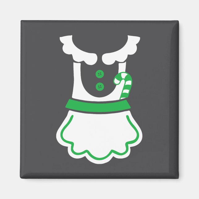 Imán Navidades de Santa Costume Parejas Familiares Coin (Frente)