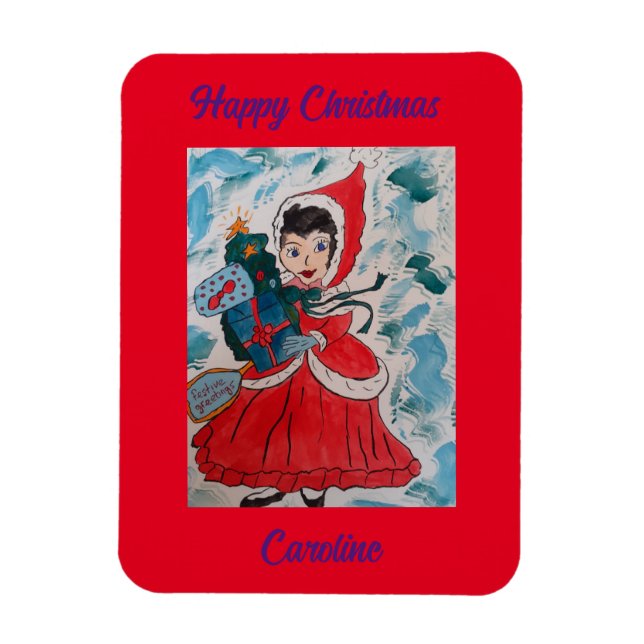 Imán Navidades de Santa Elena (Vertical)