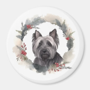 Imán Navidades de Skye Terrier escribieron presentación