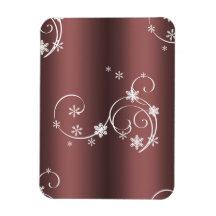 Navidades de Swirls Blancas Marrones Metálicos