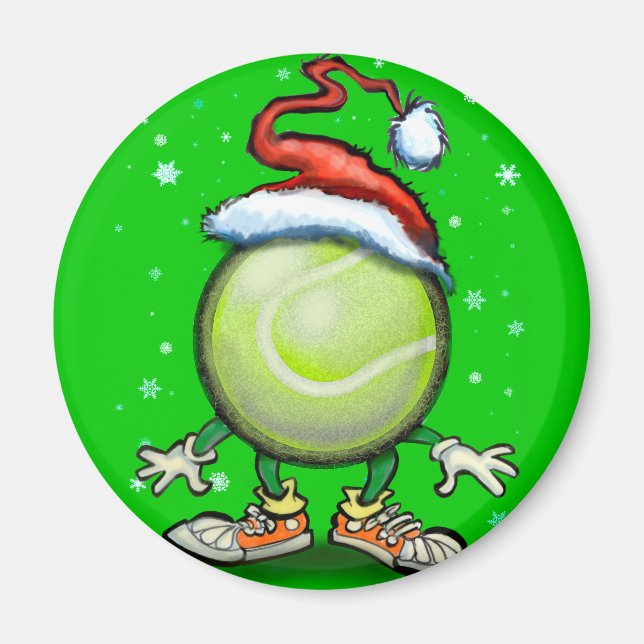 Imán Navidades de tenis (Frente)