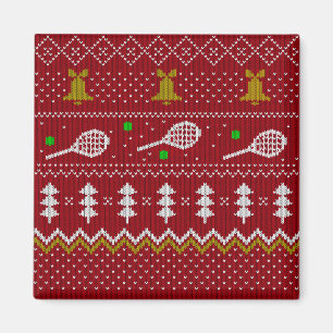 Imán Navidades de tenis Patrón de punto dulce Navidad r