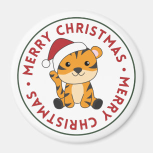 Imán Navidades de tigres niegan a los animales de invie