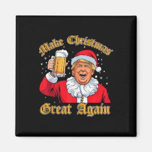 Imán Navidades de Trump beben cerveza Trump en 2024