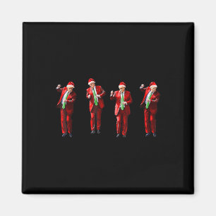 Imán Navidades de Trump Dance Santa Claus Noche pijamas