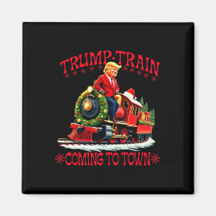 Imán Navidades de Trump llegan a la ciudad de Santa Tru