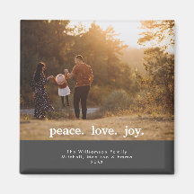Navidades de vacaciones de Peace Love Joy Foto fam