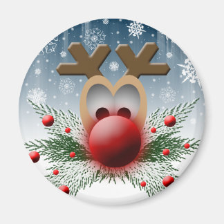 Imán Navidades de vacaciones reno de invierno