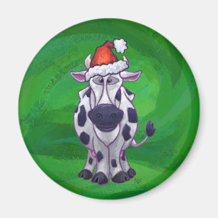Imán Navidades De Vacas En Verde