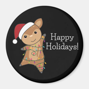 Imán Navidades de venados venados animan el invierno