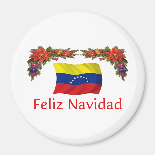 Imán Navidades de Venezuela (Frente)