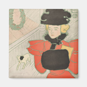 Imán Navidades de Vintage Harper en 1896