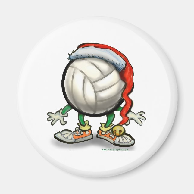 Imán Navidades de voleibol (Frente)