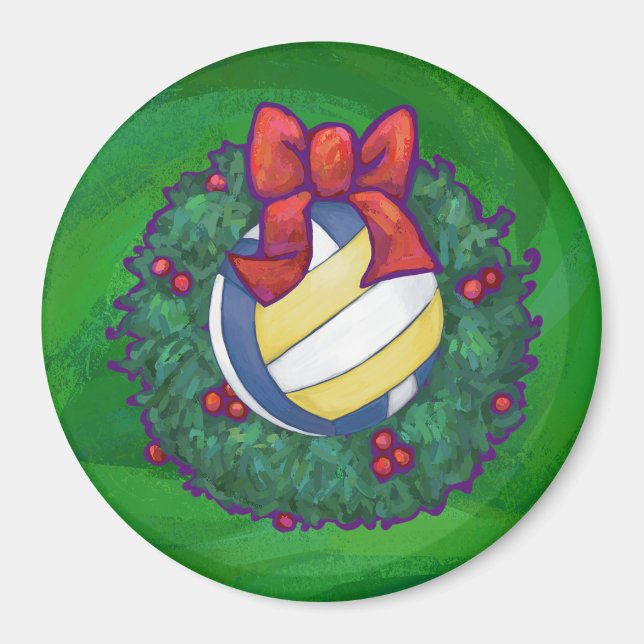 Imán Navidades de voleibol (Frente)