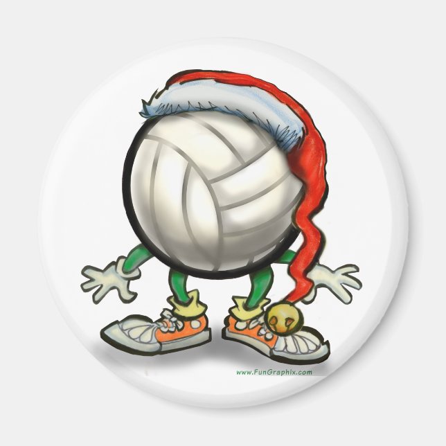 Imán Navidades de voleibol (Frente)