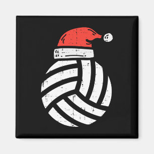 Imán Navidades de voleibol de Santa Hat Jugador de Depo