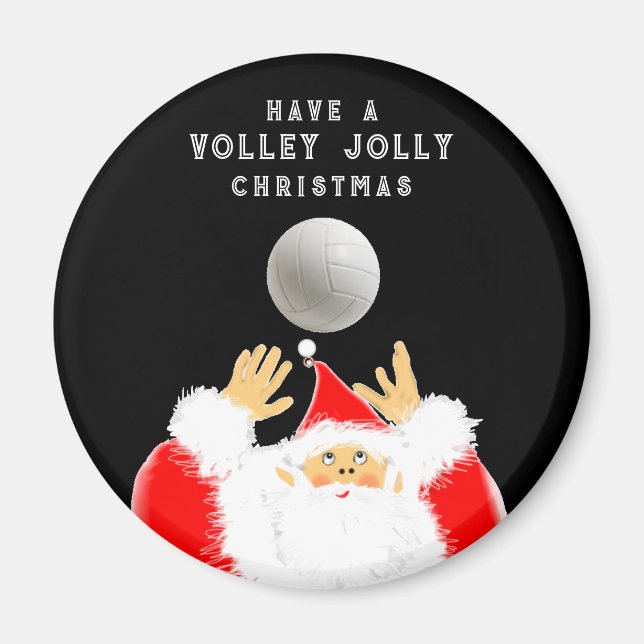 Imán Navidades de voleibol Stocking Stuffer (Frente)