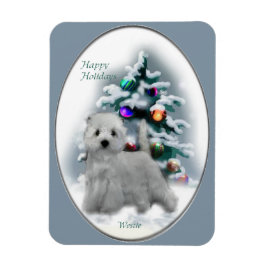 Imán Navidades de West Highland White Terrier Regalos H