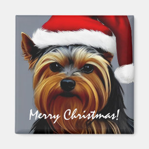 Imán Navidades de Yorkshire Terrier