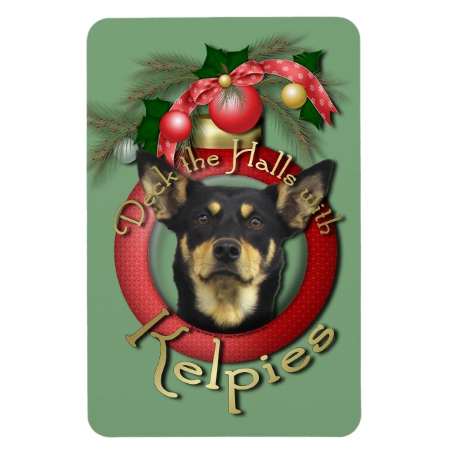 Imán Navidades - Deck the Halls - Kelpies (Vertical)