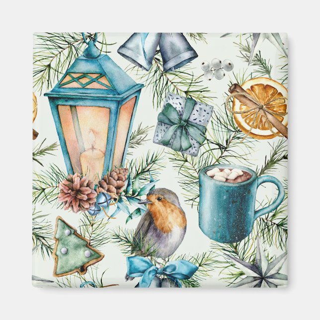 Imán Navidades Decoraciones festivas (Frente)