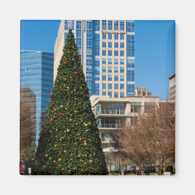 Imán Navidades del centro de Dallas (Frente)