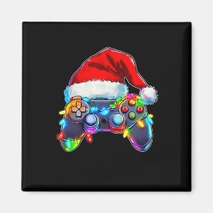 Imán Navidades del controlador de videojuegos Santa Hat
