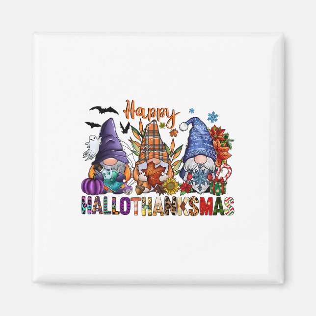 Imán Navidades del Día de Acción de Gracias de Hallowee (Frente)
