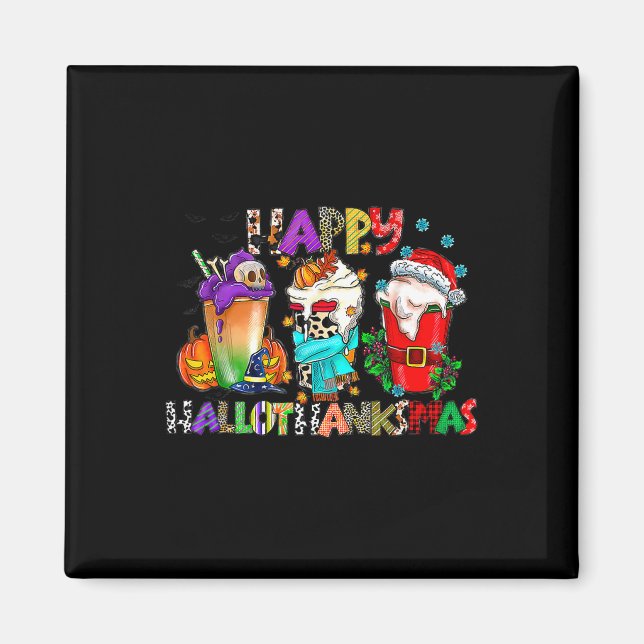 Imán Navidades del Día de Acción de Gracias de Hallowee (Frente)
