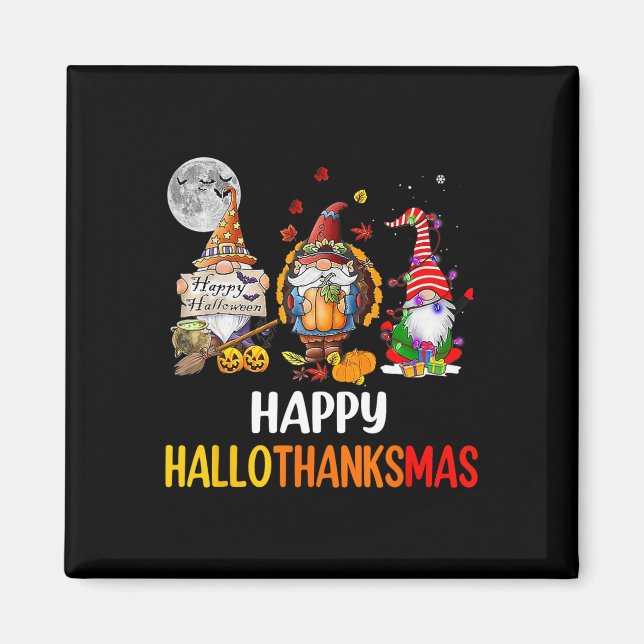 Imán Navidades del Día de Acción de Gracias de Hallowee (Frente)