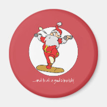 Navidades del ejercicio de fitness feliz con Santa