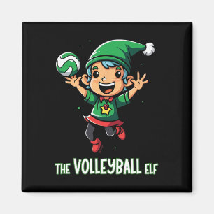 Imán Navidades del Elf de voleibol que coinciden con el