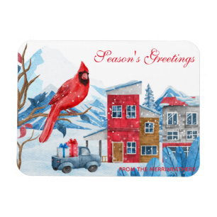 Imán Navidades del Ilustracion acuático Winter Happylan