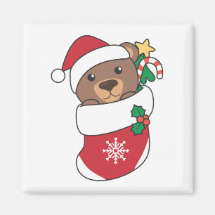 Imán Navidades del oso nievan a los animales de inviern