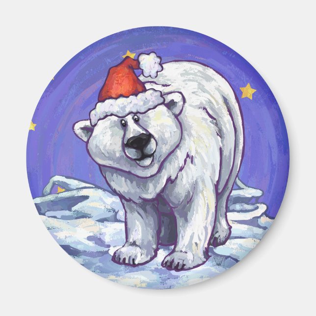 Imán Navidades del oso polar (Frente)