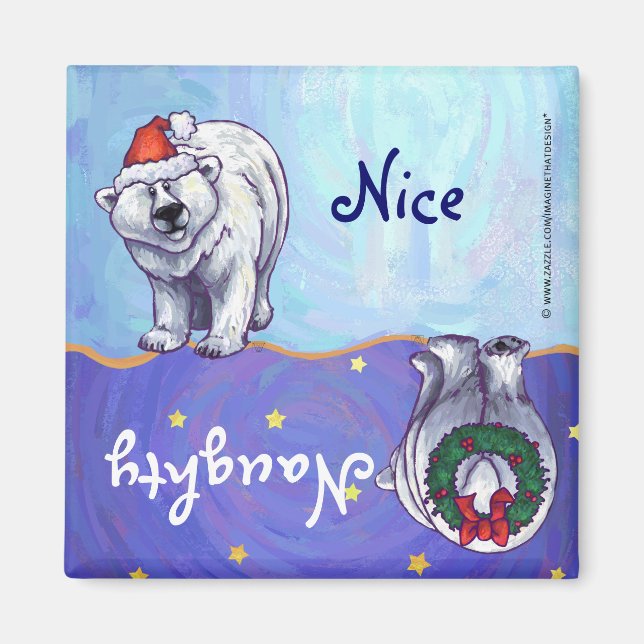 Imán Navidades del oso polar (Frente)