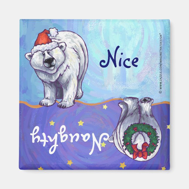 Imán Navidades del oso polar (Frente)
