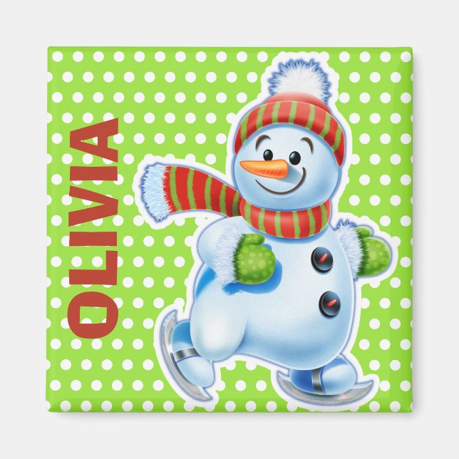 Imán Navidades del personalizado Magnet personajes de S (Frente)