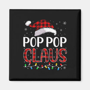 Imán Navidades del Pop Pop Claus alumbran a familia coi
