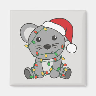 Imán Navidades del ratón Animales de invierno ratones d