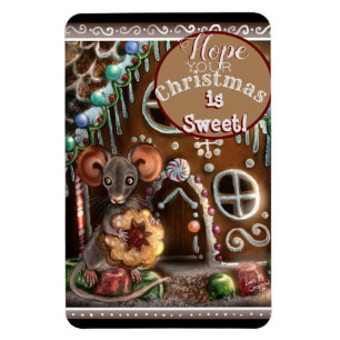 Imán Navidades del ratón Gingerbread