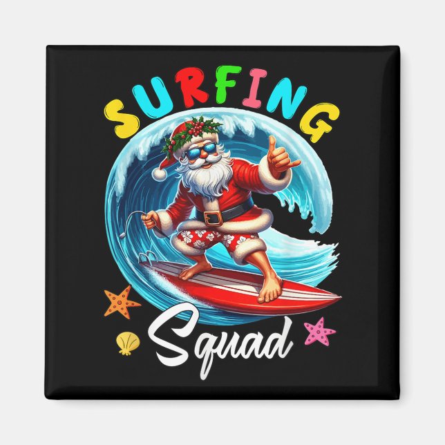 Imán Navidades Del Surfing Squad En Julio Diversión De  (Frente)