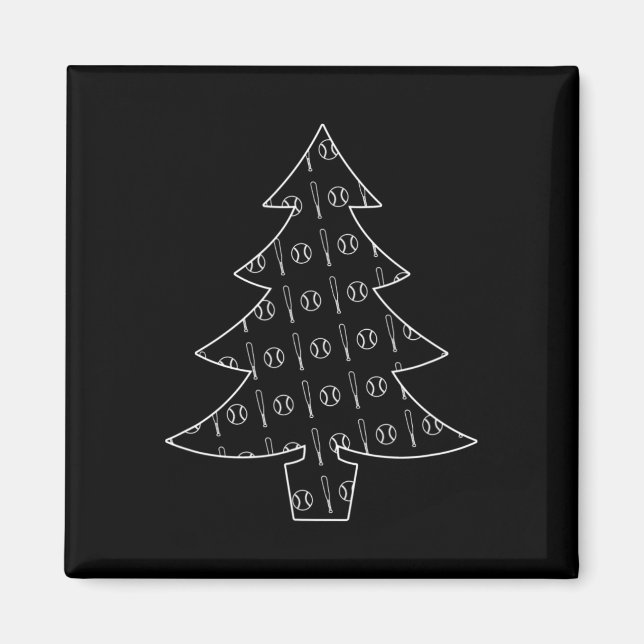 Imán Navidades Deportivos Ball Y Bat Collage (Frente)