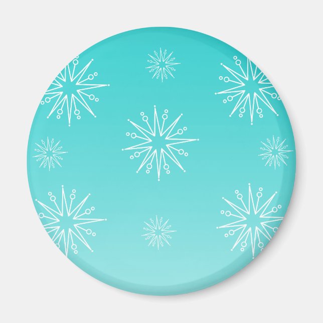 Imán Navidades deslumbrantes, imán, turquesa (Frente)