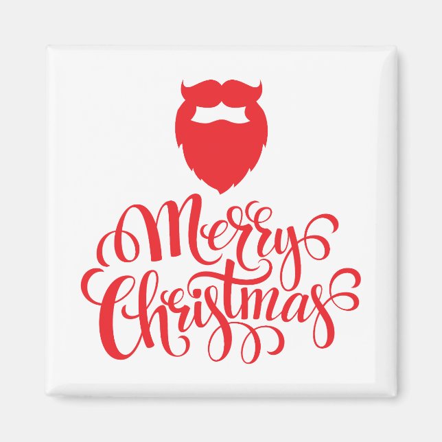 Imán Navidades diseñan barba Santa (Frente)