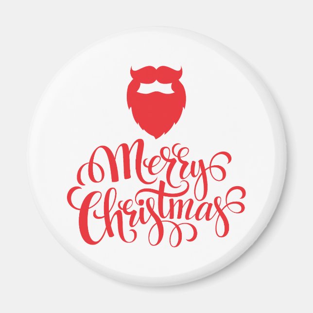 Imán Navidades diseñan barba Santa (Frente)