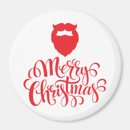 Imán Navidades diseñan barba Santa