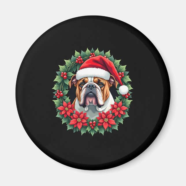 Imán Navidades divertidos Bulldog inglés Tank Top (Frente)